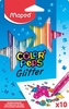 maped Filzstifte Maped Glitzer-Filzstif. fs10St 2.8 mm Mehrfarbig