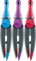maped Maped STOP&SAFE Zirkelset 3tlg Zirkel Schnellverstellzirkel blau,  lila oder rot
