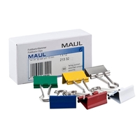 MAUL Foldbackklammern farbsortiert 3, 2 cm - 12 Stück