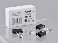 MAUL Foldbackklammern Multiclips 19mm schwarz 12st. 2131990 schwarz 1.9 cm