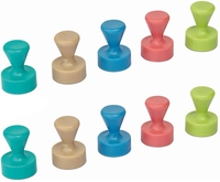MAUL Hakenmagnete Neodym-Kegelmag.Ø12x16mm 10St. farbsortiert