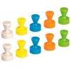 MAUL Kegelmagnete Ø 1, 2 x 1, 6 cm farbsortiert - 10 Stück