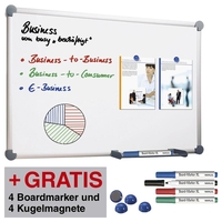 MAUL Whiteboards Whiteboa.2000, email.Gr.90x60cm 90, 0 x 60, 0 cm emaillierter Stahl weiß