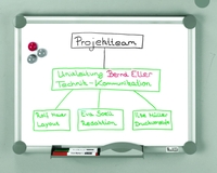 MAUL Whiteboards Whiteboard 2000, grau, 60x45 cm 60, 0 x 45, 0 cm spezialbeschichteter Stahl weiß