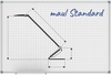 MAUL Whiteboards Whiteboard Raster 2x2cm 60x90 90, 0 x 60, 0 cm spezialbeschichteter Stahl weiß