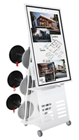 Meetingpoint Samsung Flip Pro WM55B 139cm 55 Zoll inkl. rotierbarer Rollwagen,  Tray CY-TF65BBC,  6x Interstuhl UPIS1