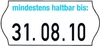 METO Datumsauszeichner-Etiketten Etiket.wß Tiefkühl MHD 26x12mm 26, 0 x 12, 0 mm weiß