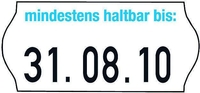 METO Datumsauszeichner-Etiketten Etiket.wß Tiefkühl MHD 26x12mm 26, 0 x 12, 0 mm weiß
