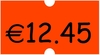 METO Preisauszeichner-Etiketten Etiket.Perm.orange 22x12 18ro. 22, 0 x 12, 0 mm leuchtorange