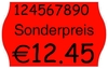 METO Preisauszeichner-Etiketten Etiket.rot Perm.26x16 18rollen 26, 0 x 16, 0 mm leuchtrot