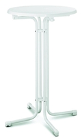 MFG Freizeitmöbel Stehtisch Stehtisch 70 cm weiß 70, 0 x 70, 0 x 110, 0 cm weiß
