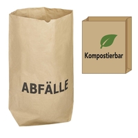 Müllbeutel Wbv Papiersäcke br.120l 100St 120, 0 l Braun