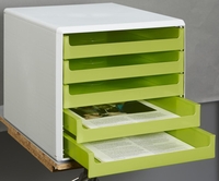 M&M Schubladenboxen Schubladenbox lindgrün 30050931 DIN A4 28, 5 x 35, 7 x 26, 0 cm