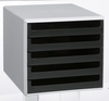 M&M Schubladenboxen Schubladenbox schwarz 30050901 DIN A4 28, 5 x 35, 7 x 26, 0 cm