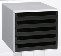 M&M Schubladenboxen Schubladenbox schwarz 30050901 DIN A4 28, 5 x 35, 7 x 26, 0 cm