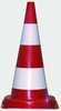 neutral Pylon Leitkegel 75, 0 cm rot/weiß 75 cm Rot
