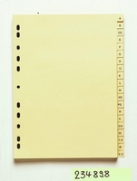 neutral Register Papier-Regist. A-Z 20tlg.10xvf chamois