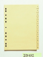 neutral Register Papier-Register 1-12 10x Vf A4 chamois
