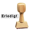 neutral Textstempel Textstempel "erledigt" natur