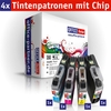 OFFICE-Partner Premium Tinte alternativ zu Brother LC121 / LC123 - 4er Set