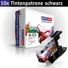 OFFICE-Partner Premium Tinte alternativ zu Brother LC1240 BK - 10er Set (schwarz)