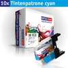 OFFICE-Partner Premium Tinte alternativ zu Brother LC1240 C - 10er Set (cyan)