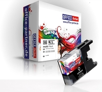 OFFICE-Partner Premium Tinte alternativ zu Brother LC1280XL BK - 5er Set (schwarz)
