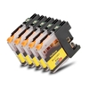 OFFICE-Partner Premium Tinte alternativ zu Brother LC12E Y -5er Set (gelb)