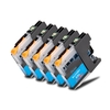 OFFICE-Partner Premium Tinte alternativ zu Brother LC22E XL C - 5er Set (cyan)