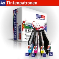 OFFICE-Partner Premium Tinte alternativ zu Brother LC985 - 4er Set