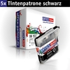 OFFICE-Partner Premium Tinte alternativ zu Brother LC985 BK - 5er Set (schwarz)