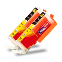 OFFICE-Partner Premium Tinte alternativ zu Canon CLI-571XL Y - 2er Set (gelb)