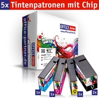 OFFICE-Partner Premium Tinte alternativ zu Canon PGI-1500XL- 5er Set