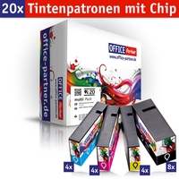 OFFICE-Partner Premium Tinte alternativ zu Canon PGI-1500XL-20er Set