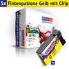 OFFICE-Partner Premium Tinte alternativ zu Canon PGI-1500XLY - 5er Set (gelb)