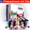 OFFICE-Partner Premium Tinte alternativ zu Canon PGI-5 / CLI-8 - 5er Set