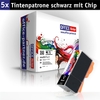 OFFICE-Partner Premium Tinte alternativ zu Canon PGI-5 PBK -5er Set (pigmentschwarz)