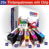 OFFICE-Partner Premium Tinte alternativ zu Canon PGI-520 / CLI-521 - 20er Set
