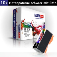 OFFICE-Partner Premium Tinte alternativ zu Canon PGI-520 PBK - 10er Set (pigmentschwarz)