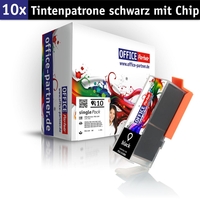 OFFICE-Partner Premium Tinte alternativ zu Canon PGI-550XL PBK - 10er Set (pigmentschwarz)