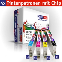 OFFICE-Partner Premium Tinte alternativ zu Epson T0615 - 4er Set