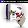 OFFICE-Partner Premium Tinte alternativ zu Epson T0711 BK - 10er Set (schwarz)