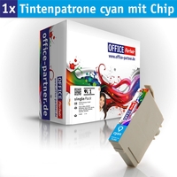 OFFICE-Partner Premium Tinte alternativ zu Epson T1282 C - cyan