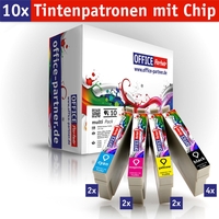 OFFICE-Partner Premium Tinte alternativ zu Epson T1295 - 10er Set