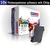 OFFICE-Partner Premium Tinte alternativ zu Epson T1631 BK - 10er Set (schwarz)