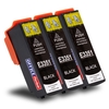 OFFICE-Partner Premium Tinte alternativ zu Epson T3351 / 33XL BK - 3er Set (schwarz)