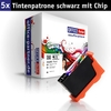 OFFICE-Partner Premium Tinte alternativ zu Lexmark Nr. 150XL BK - 5er Set (schwarz)