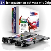 OFFICE-Partner Premium Toner alternativ zu Brother TN2010 BK - 2er Set (schwarz)