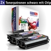 OFFICE-Partner Premium Toner alternativ zu Brother TN3170 BK - 2er Set (schwarz)