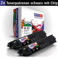 OFFICE-Partner Premium Toner alternativ zu Brother TN325 BK- 2er Set (schwarz)